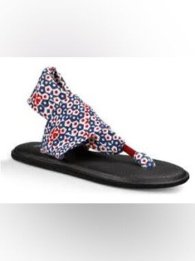 Sanuk Women’s Yoga Patriotic Kaleidoscope Sling Sandals